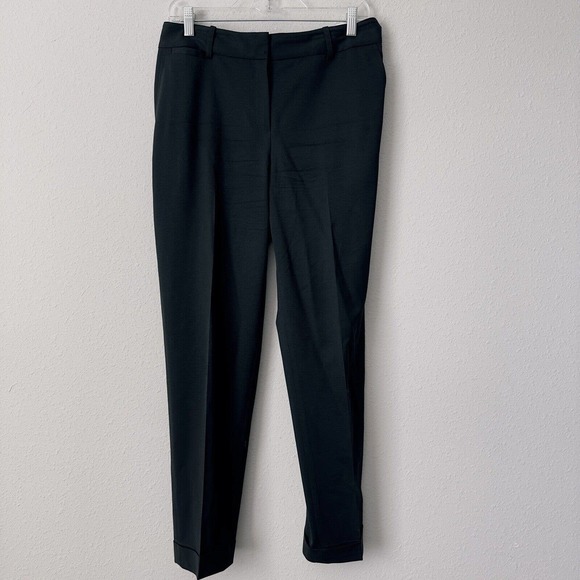 LAFAYETTE 148 Womens Black Zippered Pocketed Wide Leg Capri High Waist Pants main image 0